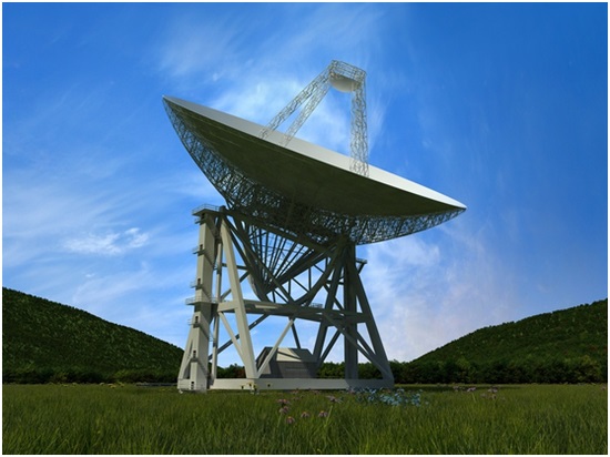天問一號(hào)火星探測(cè)器，70米天線（GRAS-4）建成效果圖